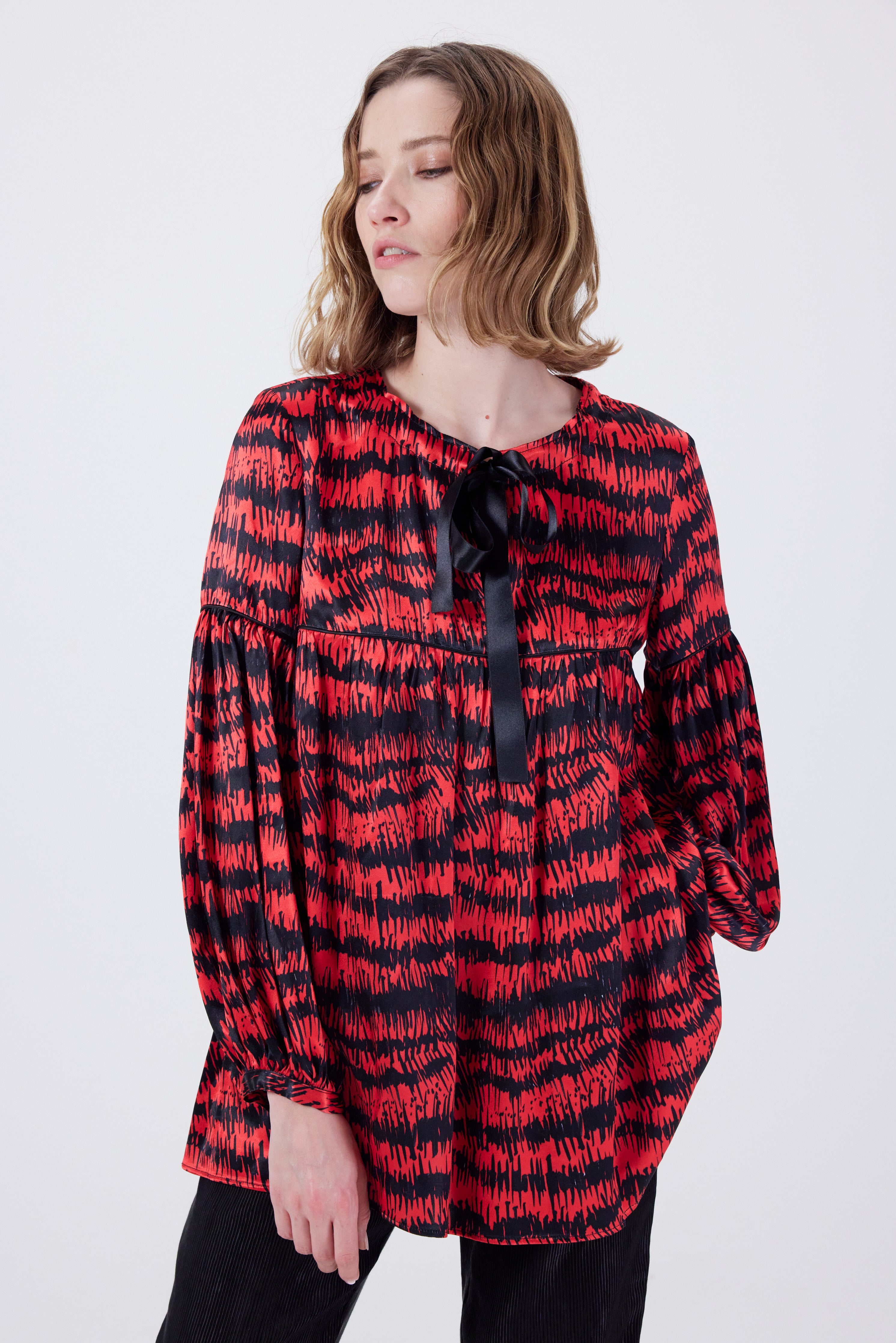 Sperone blouse in pomegrenate Pigment print