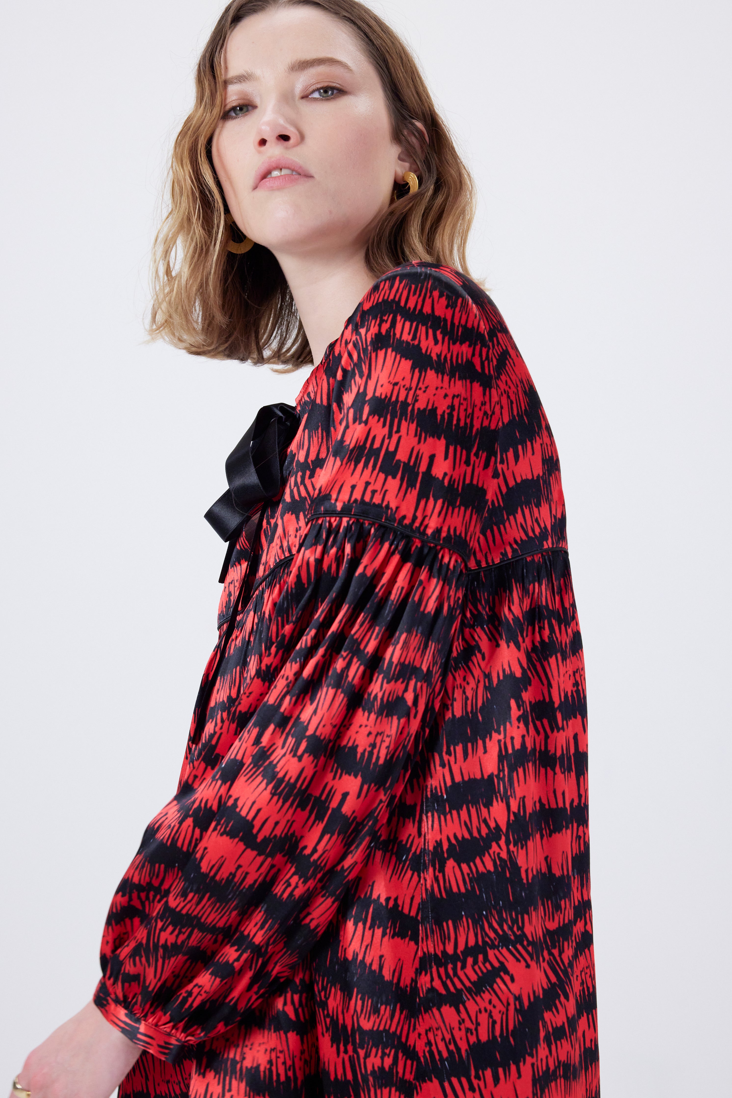 Sperone blouse in pomegrenate Pigment print