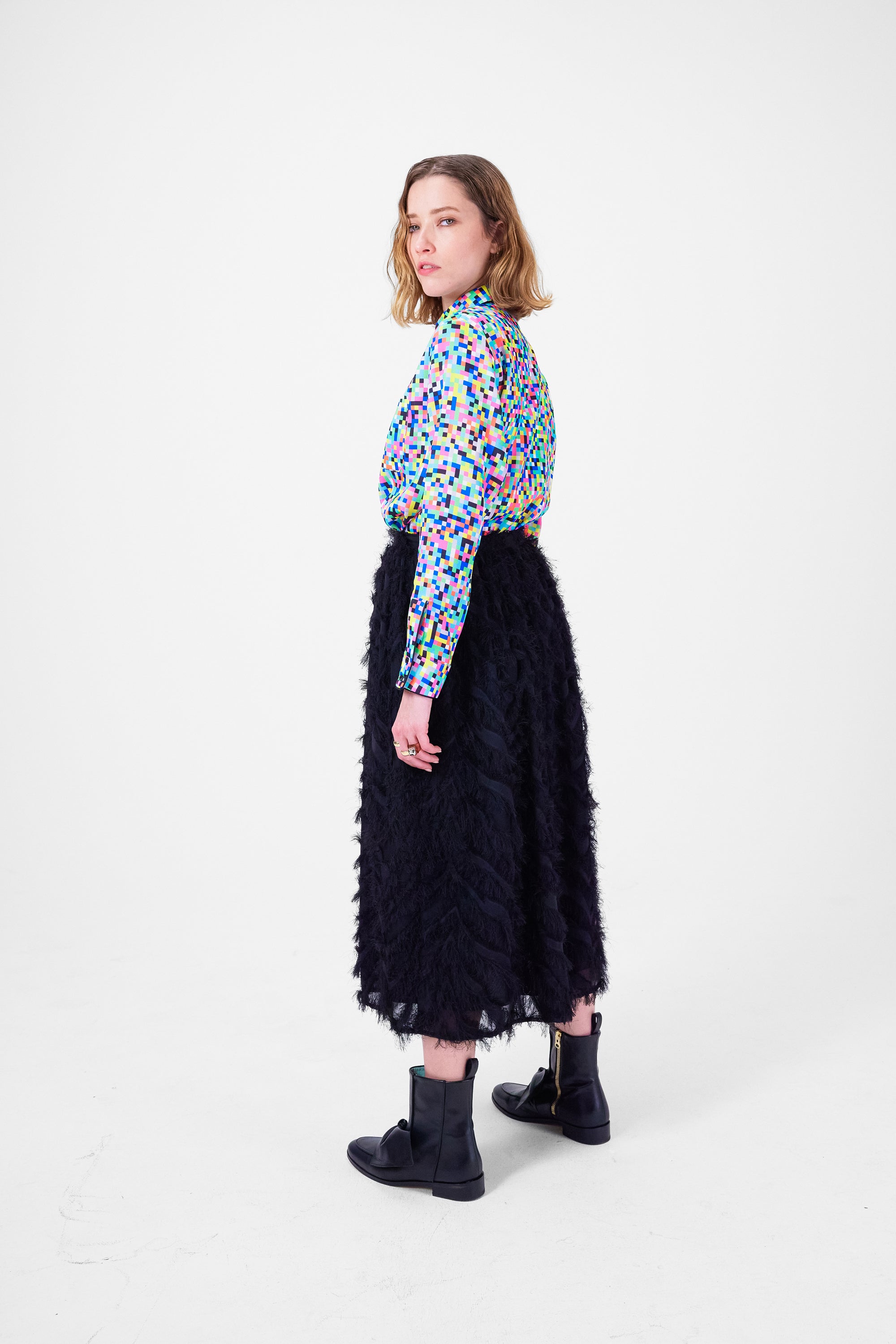 Orso skirt in black Feather