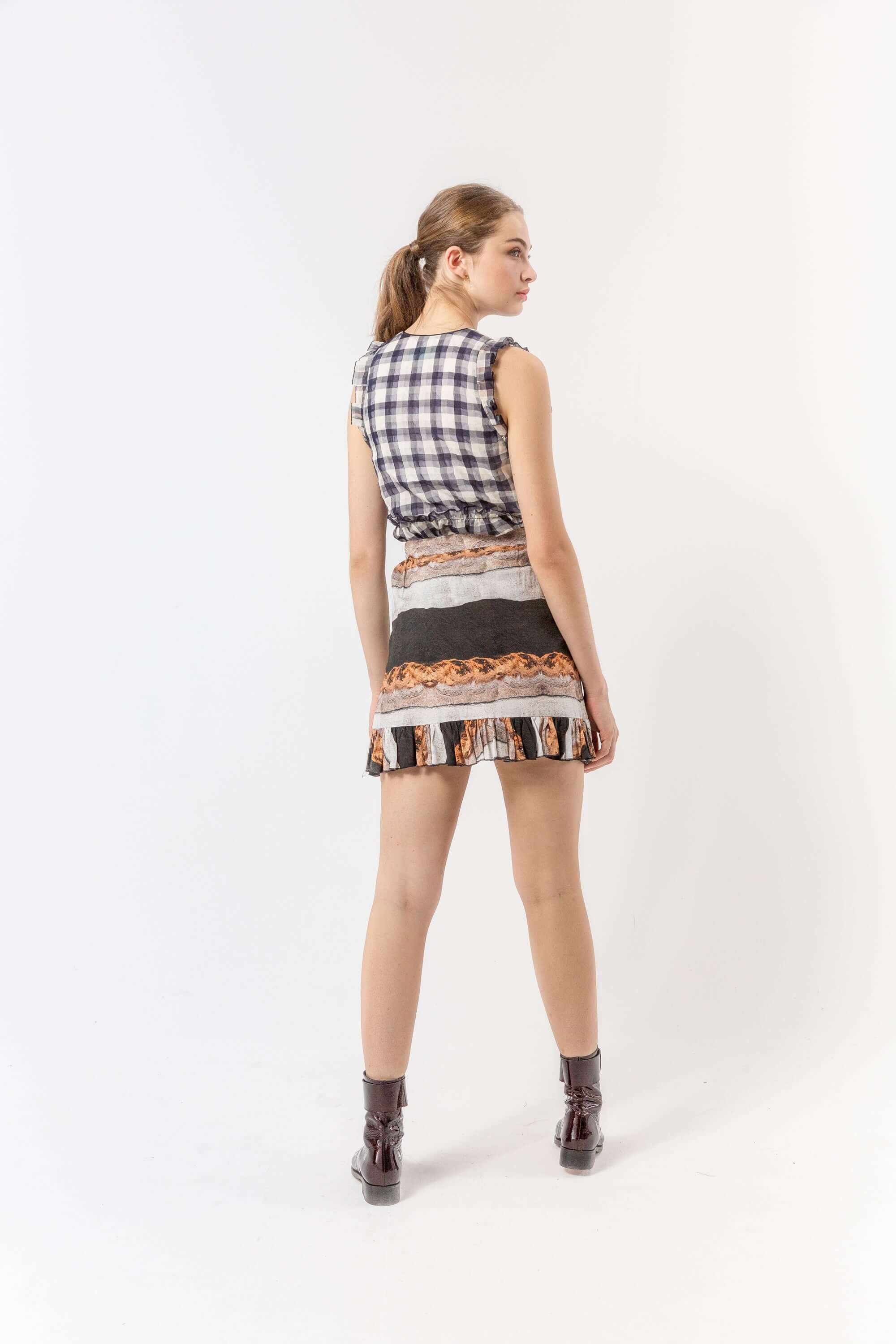 Austria skirt in stone print | Heimstone