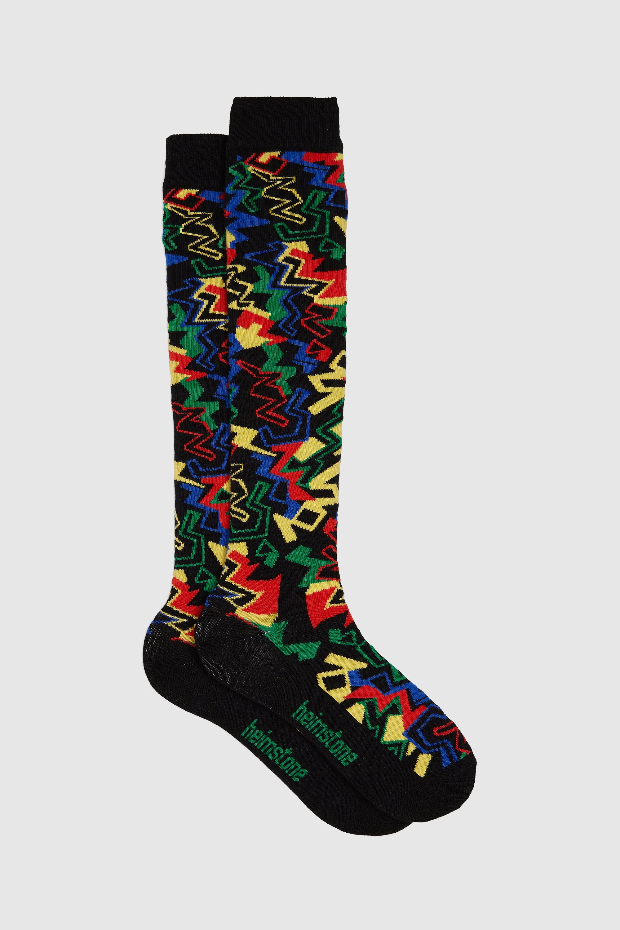 Knee socks in Electric print