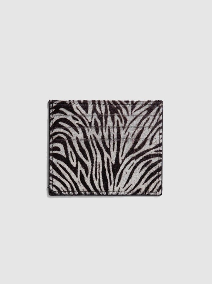 The Minis - Card holder in Zebra leather