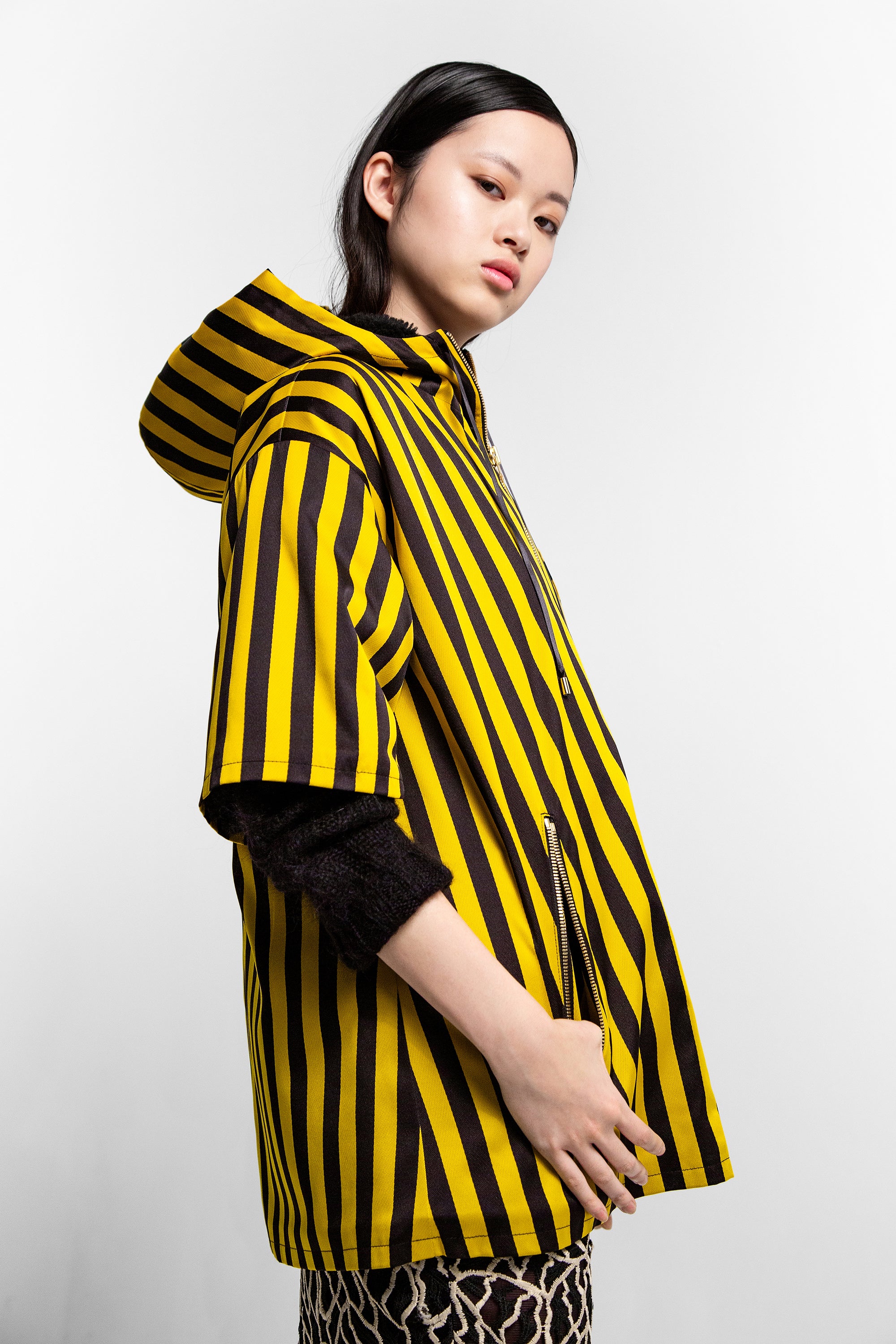 Lolita parka in bee stripes