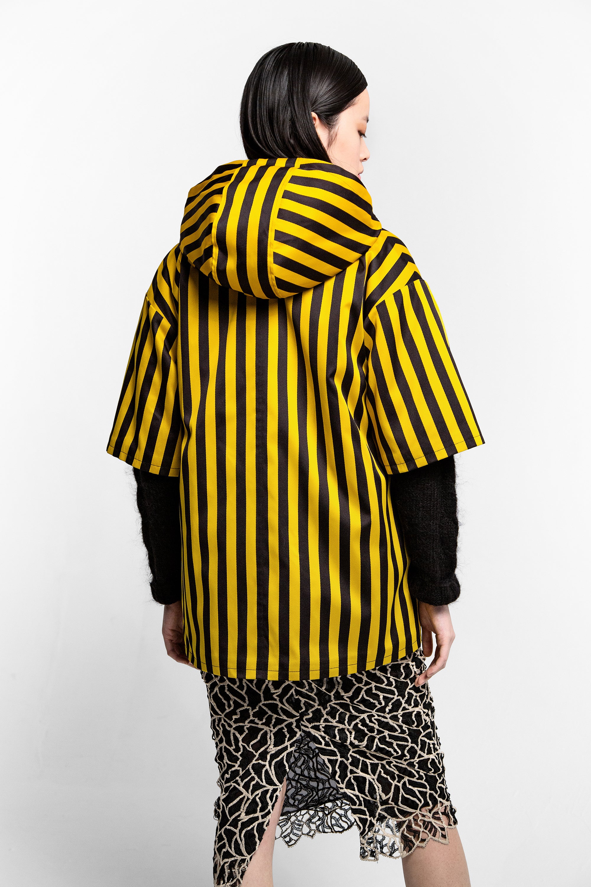 Lolita parka in bee stripes