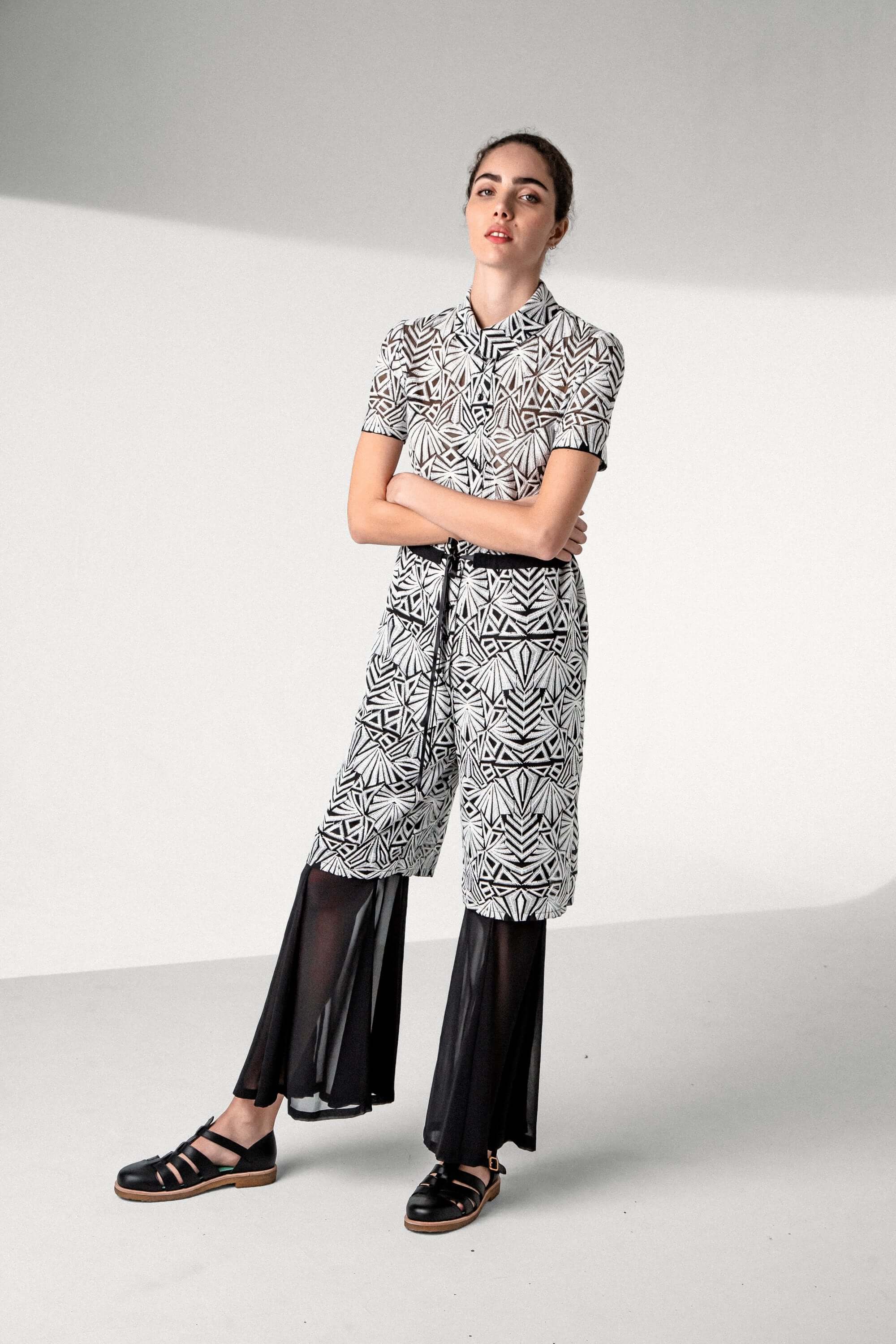 Bambou jumpsuit in embroidered voile | Heimstone