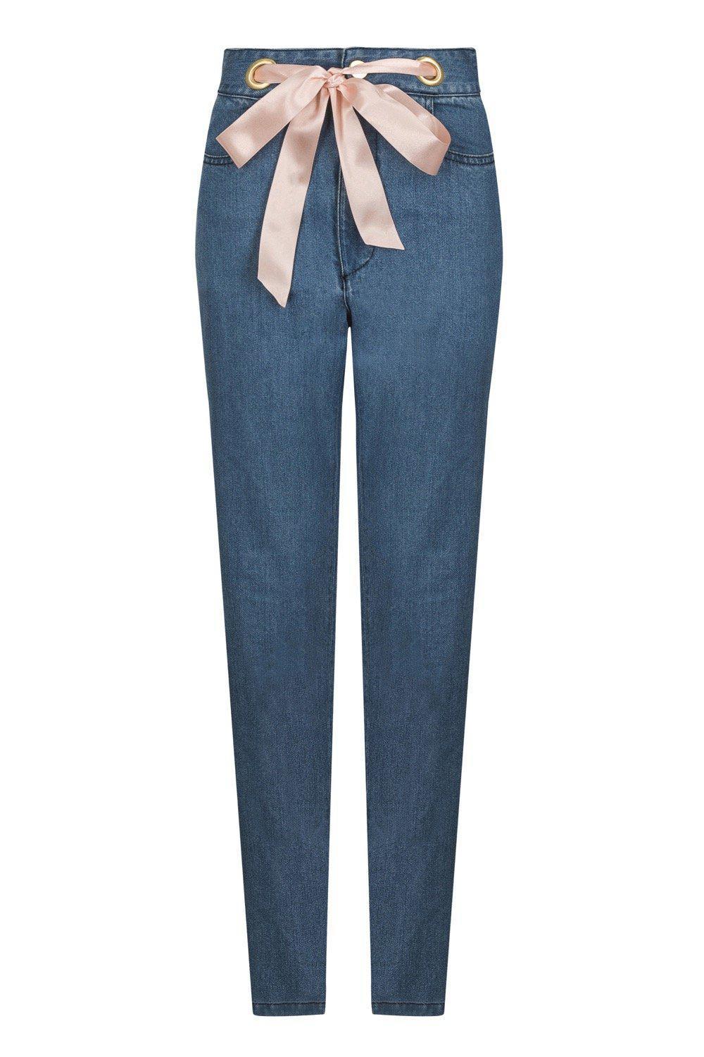 Heim jean pants in blue denim