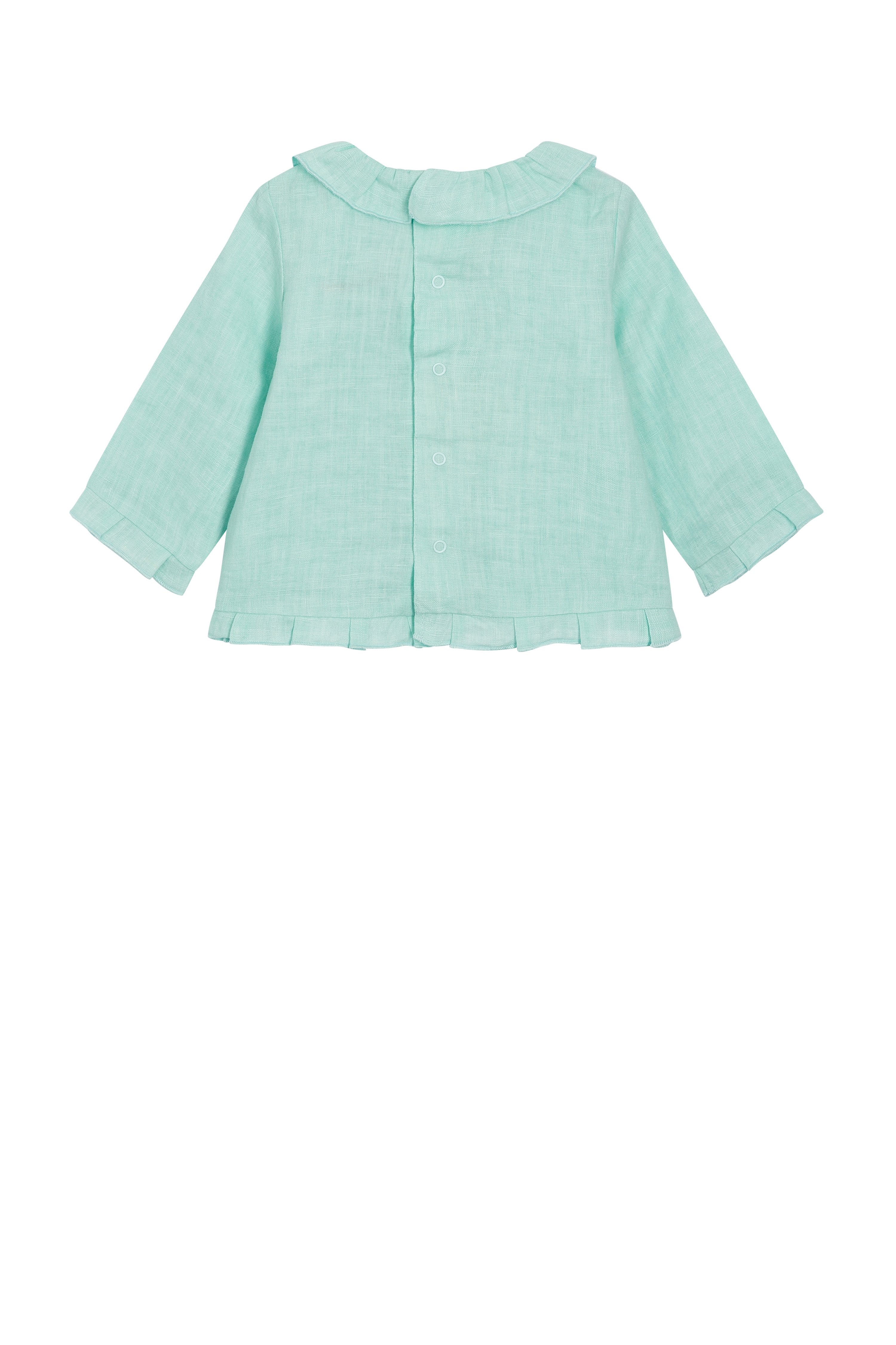 Heimstone x Catimini - Blouse in mint linen