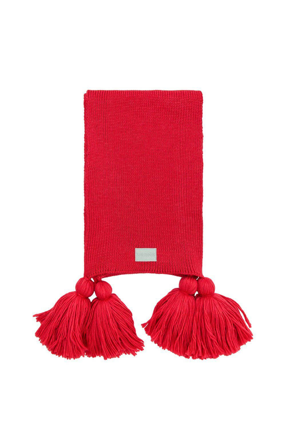 Ellis scarf in red knit
